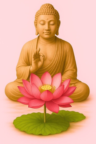 AI Buddha ganz neu Lotus